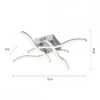 JUST LIGHT 15131-55 WAVE LED Deckenleuchte silber 3000K