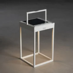 KONSTSMIDE No. 7815-250 Portofino LED Solar USB-Laterne weiß dimmbar mit Sensor