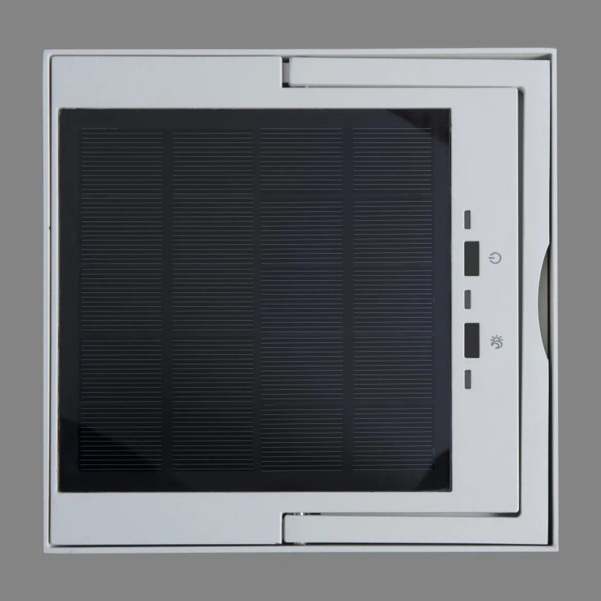 KONSTSMIDE No. 7815-250 Portofino LED Solar USB-Laterne weiß dimmbar mit Sensor