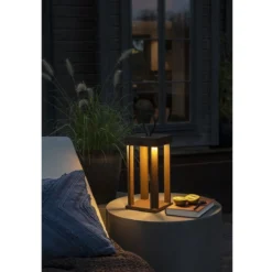 KONSTSMIDE 7819-970 USB Laterne Cannes rostfarben 42cm dimmbar