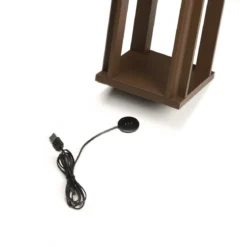 KONSTSMIDE 7819-970 USB Laterne Cannes rostfarben 42cm dimmbar