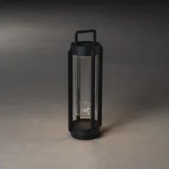 KONSTSMIDE 7823-750 USB Laterne Otranto schwarz 44cm dimmbar