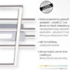 Leuchten Direkt 14693-55 ASMIN LED Deckenleuchte rechteckig silberfarben