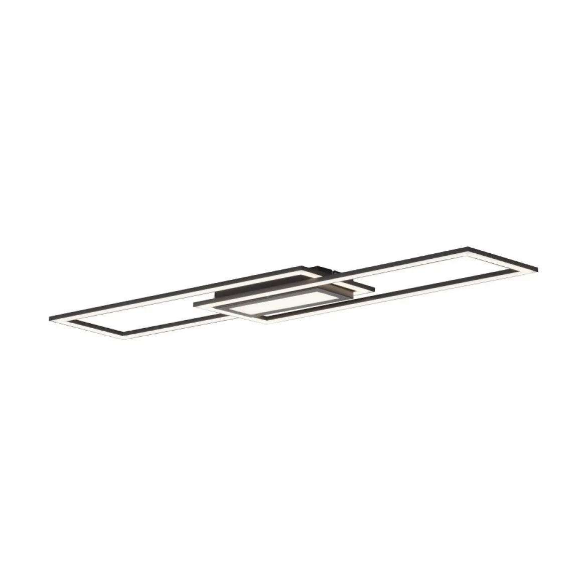 Leuchten Direkt 14694-18 ASMIN LED Deckenleuchte flach schwarz 100x18cm