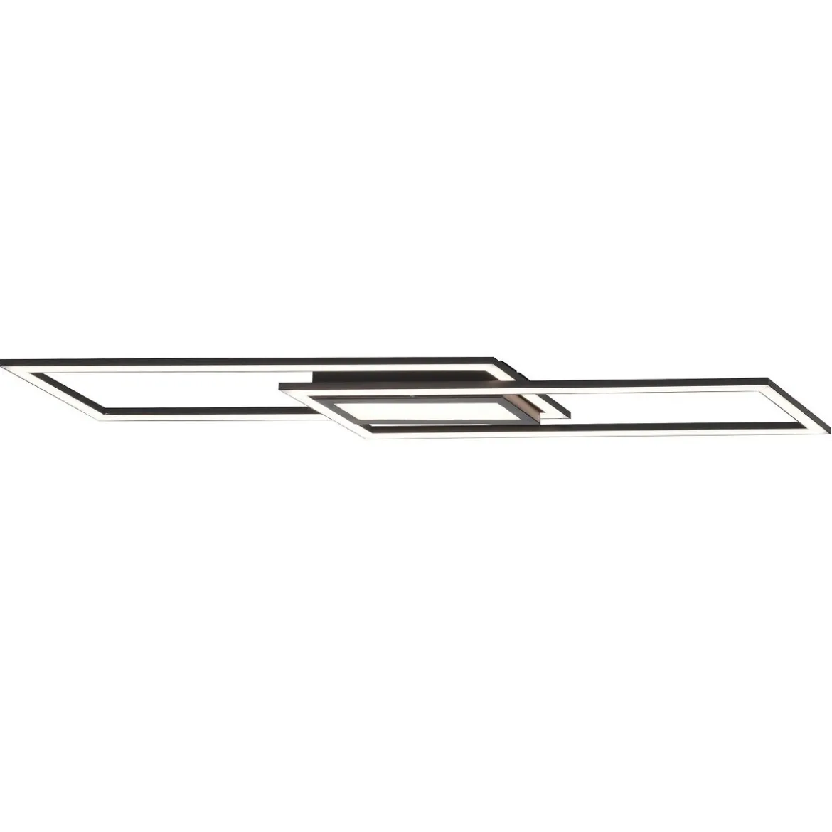 Leuchten Direkt 14694-18 ASMIN LED Deckenleuchte flach schwarz 100x18cm