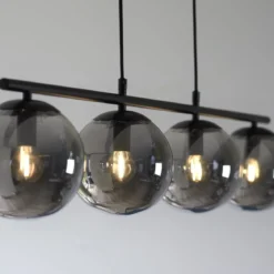 Leuchten Direkt 14604-18 BIG WIDOW Pendelleuchte 4-flammig Schwarz