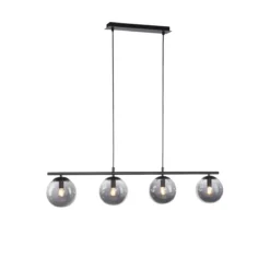 Leuchten Direkt 14604-18 BIG WIDOW Pendelleuchte 4-flammig Schwarz