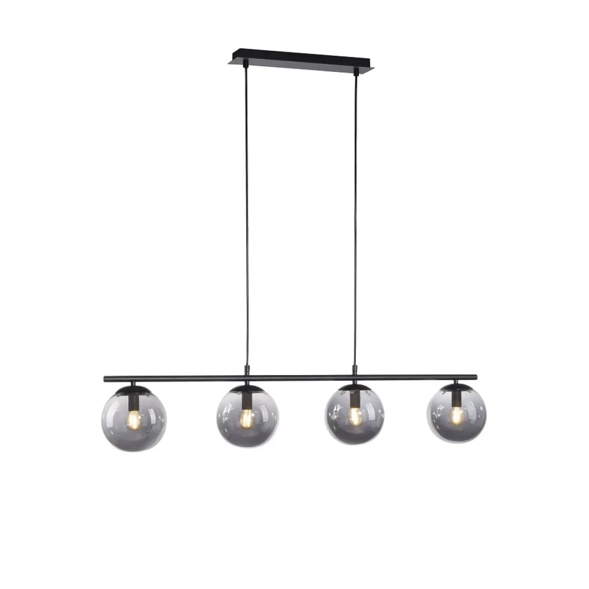 Leuchten Direkt 14604-18 BIG WIDOW Pendelleuchte 4-flammig Schwarz