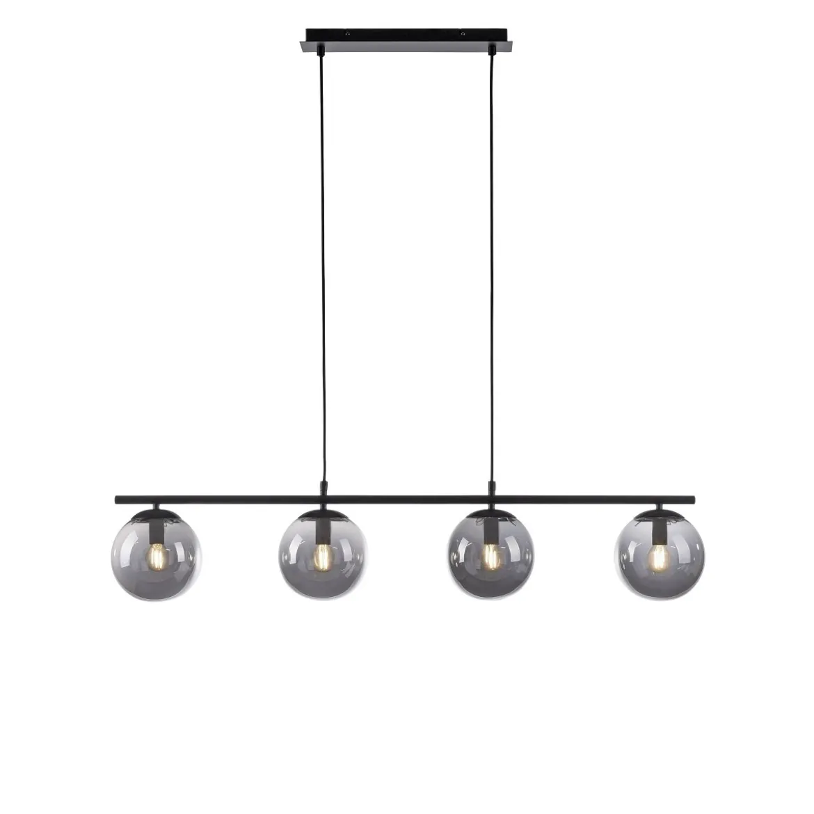 Leuchten Direkt 14604-18 BIG WIDOW Pendelleuchte 4-flammig Schwarz