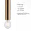 Leuchten Direkt 15617-60 BRUNA Pendelleuchte 1-flammig Messing Matt