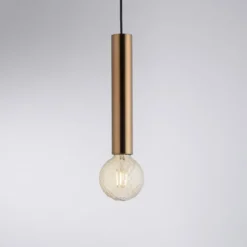 Leuchten Direkt 15617-60 BRUNA Pendelleuchte 1-flammig Messing Matt