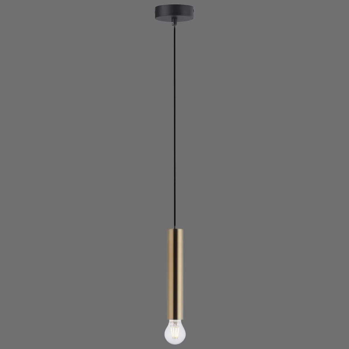 Leuchten Direkt 15617-60 BRUNA Pendelleuchte 1-flammig Messing Matt