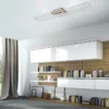 Leuchten Direkt 14019-78 Deckenleuchte Iven 110c 25cm stahl Holzdekor CCT