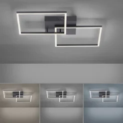 Leuchten Direkt 14141-18 Deckenleuchte Iven schwarz CCT