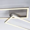 Leuchten Direkt 14023-55 Deckenleuchte Iven stahl rechteckig 3000K dimmbar