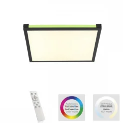 Leuchten Direkt 11621-18 Deckenleuchte Mario schwarz