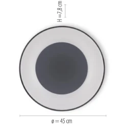 Leuchten Direkt 14326-18 Deckenleuchte Anika 50 anthrazit