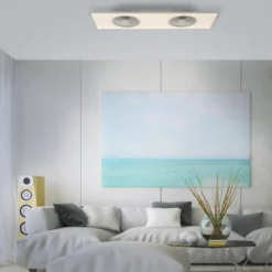 Leuchten Direkt 14643-16 Deckenventilator Flat-Air eckig weiß