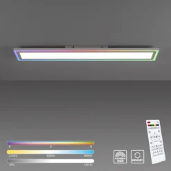 Leuchten Direkt 14901-16 EDGING LED Deckenleuchte weiss 100x18cm Rainbow RGB