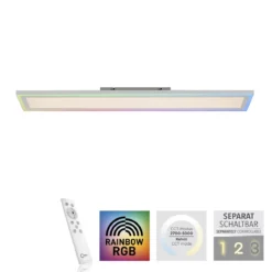 Leuchten Direkt 14901-16 EDGING LED Deckenleuchte weiss 100x18cm Rainbow RGB