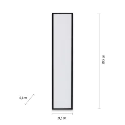 Leuchten Direkt 14741-18 FLAT LED Deckenleuchte schwarz 80x25cm 3000K