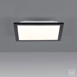 Leuchten Direkt 14740-18 FLAT LED Deckenleuchte schwarz 30x30cm 3000K