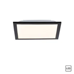 Leuchten Direkt 14740-18 FLAT LED Deckenleuchte schwarz 30x30cm 3000K