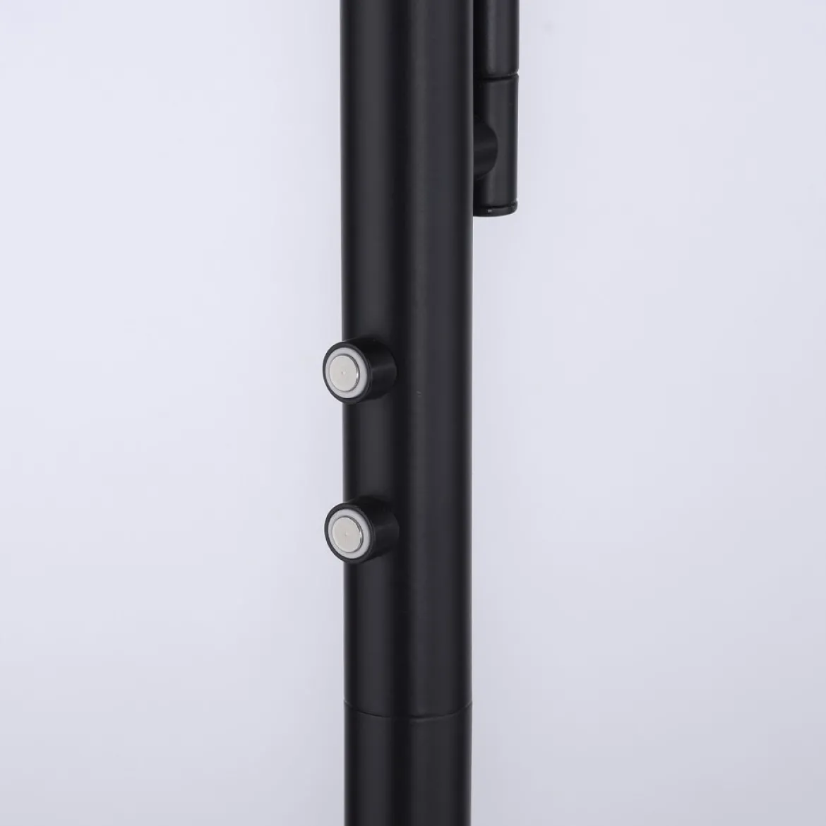 Leuchten Direkt 11710-18 HANS Stehleuchte Schwarz mit Lesearm dimmbar