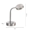 Leuchten Direkt 14419-55 HENSKEN LED Tischleuchte silberfarbig