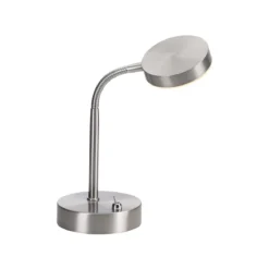 Leuchten Direkt 14419-55 HENSKEN LED Tischleuchte silberfarbig