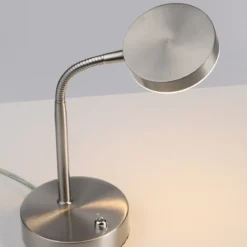 Leuchten Direkt 14419-55 HENSKEN LED Tischleuchte silberfarbig