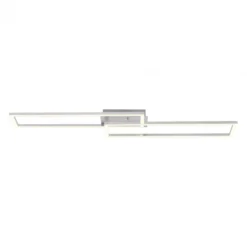 Leuchten Direkt 14691-55 IVEN LED Deckenleuchte silberfarben 3 Step Dim 102x20cm