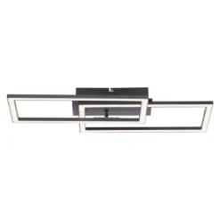 Leuchten Direkt 14692-18 IVEN LED Deckenleuchte schwarz 3 Step Dim 54x31cm