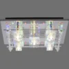 Leuchten Direkt 51365-17 KEMAL2.0 LED Deckenleuchte Kristallglas chrom 50x50cm
