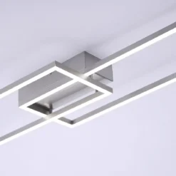 Leuchten Direkt 14019-55 LED Deckenleuchte Iven 110x25cm stahl CCT