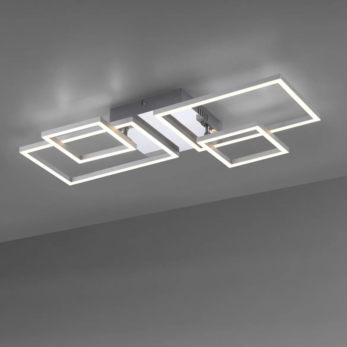 Leuchten Direkt 14030-55 LED Deckenleuchte Iven stahl verstellbar 3000K