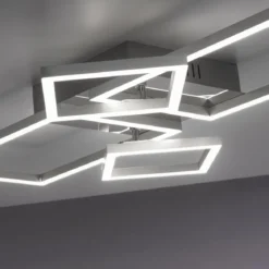 Leuchten Direkt 14030-55 LED Deckenleuchte Iven stahl verstellbar 3000K