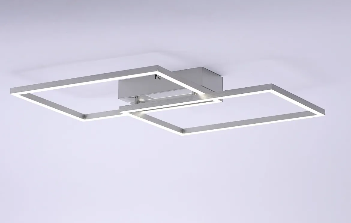 Leuchten Direkt 14018-55 LED Deckenleuchte Iven stahl CCT Steuerung