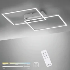 Leuchten Direkt 14018-55 LED Deckenleuchte Iven stahl CCT Steuerung