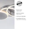Leuchten Direkt 14116-55 LED Deckenleuchte SEVENT rund schwenkbar 3000K