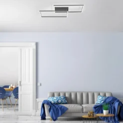 Leuchten Direkt 14140-18 LED Deckenleuchte Iven eckig schwarz CCT