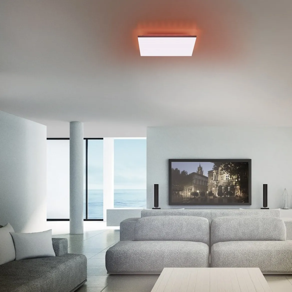 Leuchten Direkt 15600-16 LED Panel Gustav quadratisch weiß
