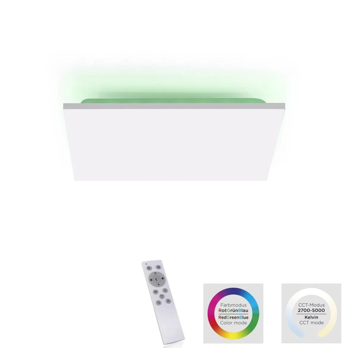 Leuchten Direkt 15600-16 LED Panel Gustav quadratisch weiß