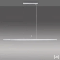 Leuchten Direkt 11660-95 LED Pendelleuchte Luzi aluminiumfarben ausziehbar