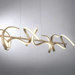 Leuchten Direkt 19033-60 LED Pendelleuchte Curls messing matt dimmbar