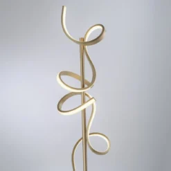 Leuchten Direkt 19031-60  LED Stehleuchte Curls messing matt dimmbar