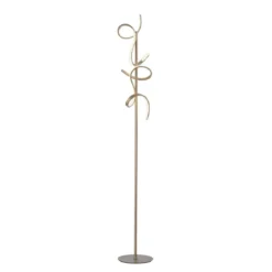 Leuchten Direkt 19031-60  LED Stehleuchte Curls messing matt dimmbar