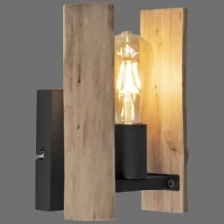 Leuchten Direkt 15701-79 LOG Wandleuchte Naturholz rustikal