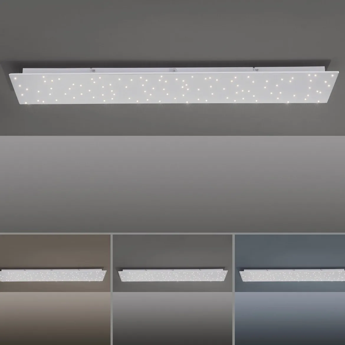 Leuchten Direkt 14672-16-O Deckenleuchte Sparkle weiß