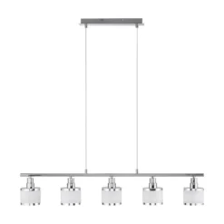 Leuchten Direkt 15375-17 Pendelleuchte ACCOR 5-flammig chrom glänzend